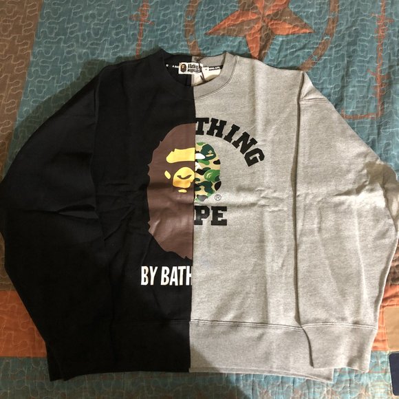 BAPE College Split Crewneck - Picture 4 of 12